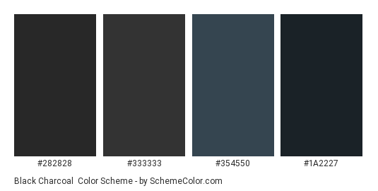 Black Charcoal Color Scheme » Black » SchemeColor.com